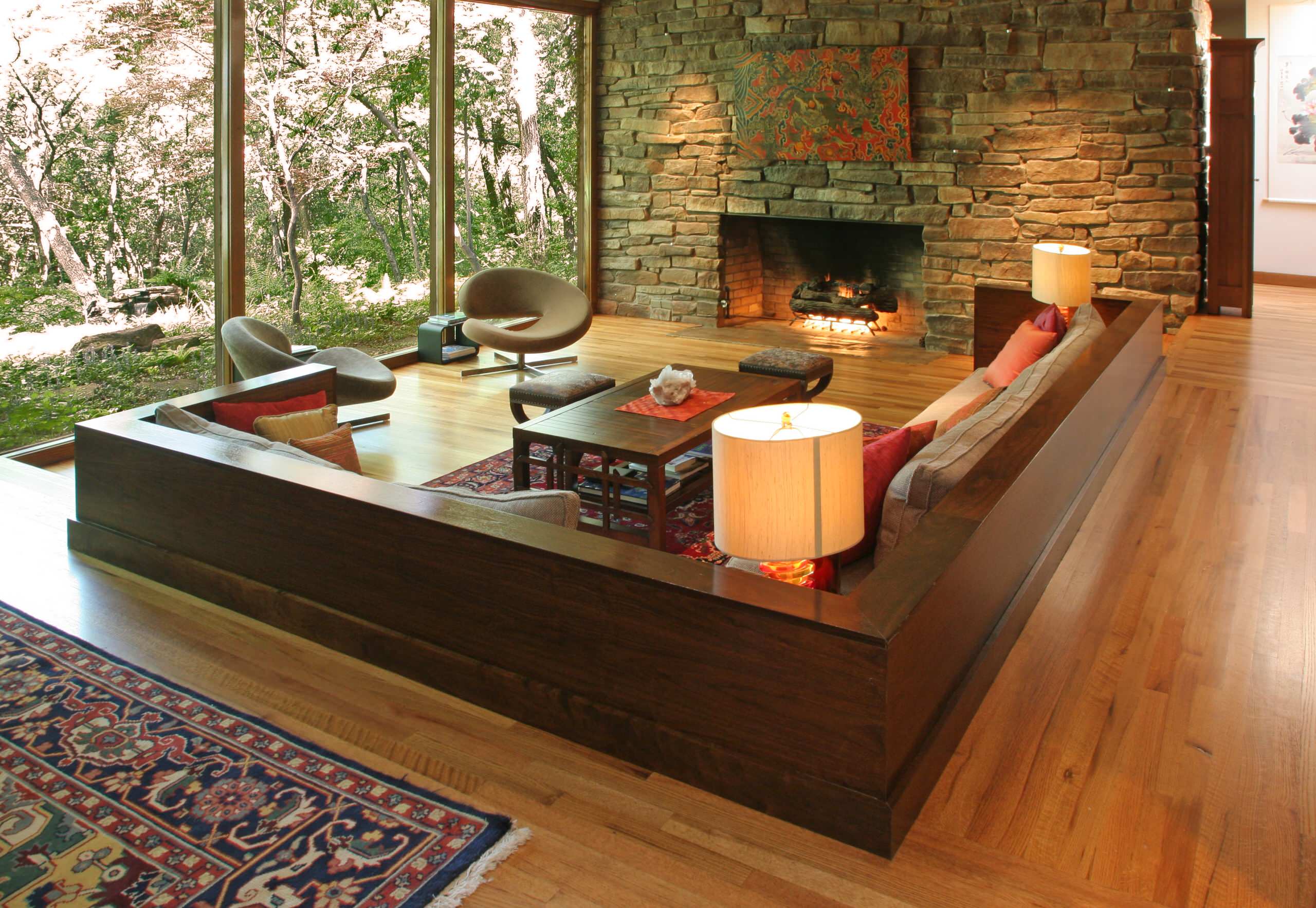 sunken living